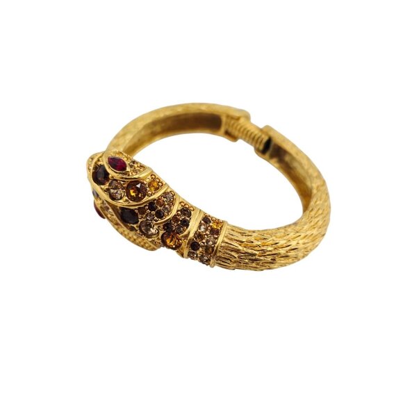 Kenneth Lane NOS Vintage Jeweled Snake Bangle Bracelet (A8759) - Picture 4 of 6